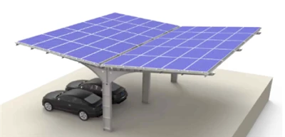 Komercijalna fotonaponska struktura za montažu solarnog nadstrešnice