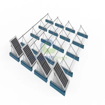 Ravni betonski krovni solarni ugradni sustavi